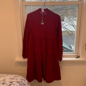 Red Sweater Dress